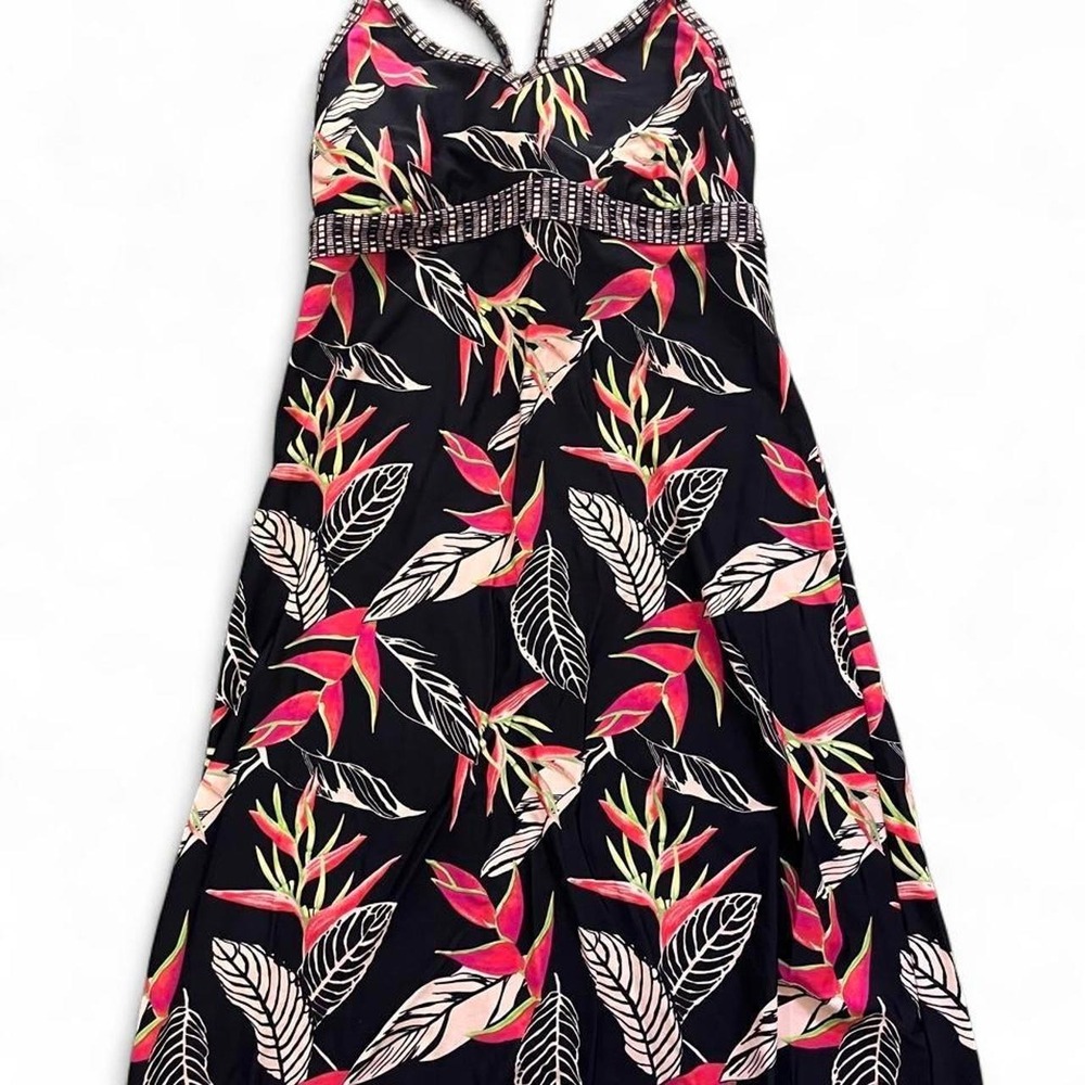 Athleta multicoloured floral dress size small tall